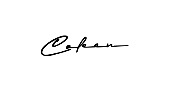 Coleen stylish signature style. Best Handwritten Sign (Asem Kandis PERSONAL USE) for my name. Handwritten Signature Collection Ideas for my name Coleen. Coleen signature style 9 images and pictures png