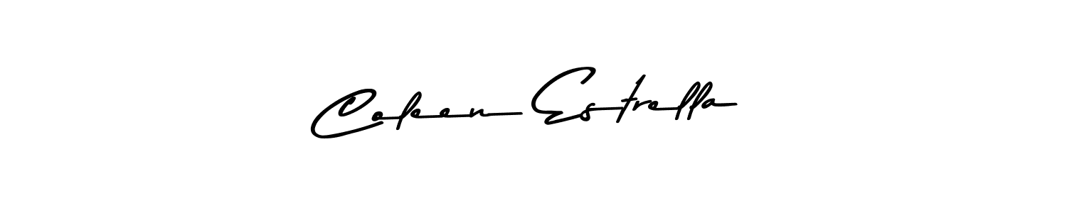 Coleen Estrella stylish signature style. Best Handwritten Sign (Asem Kandis PERSONAL USE) for my name. Handwritten Signature Collection Ideas for my name Coleen Estrella. Coleen Estrella signature style 9 images and pictures png