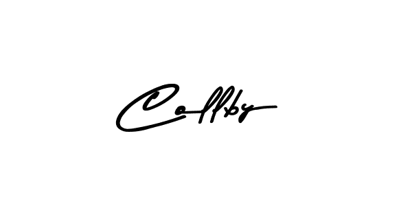 Use a signature maker to create a handwritten signature online. With this signature software, you can design (Asem Kandis PERSONAL USE) your own signature for name Collby. Collby signature style 9 images and pictures png