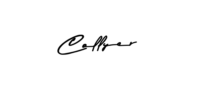 Create a beautiful signature design for name Collyer. With this signature (Asem Kandis PERSONAL USE) fonts, you can make a handwritten signature for free. Collyer signature style 9 images and pictures png