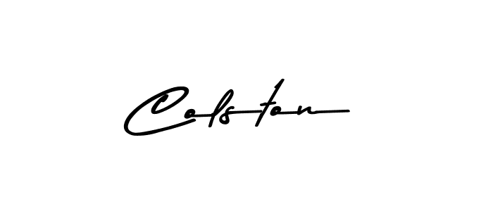 Similarly Asem Kandis PERSONAL USE is the best handwritten signature design. Signature creator online .You can use it as an online autograph creator for name Colston. Colston signature style 9 images and pictures png