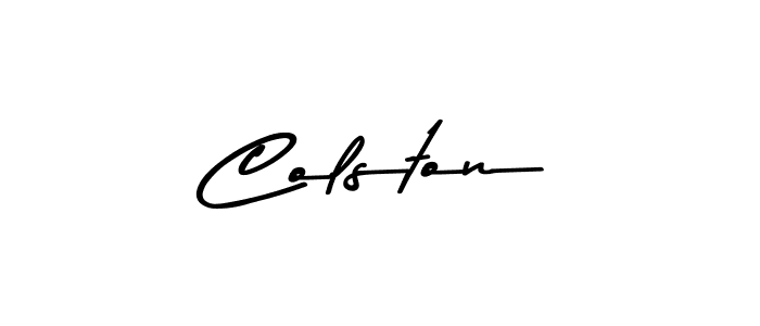 You should practise on your own different ways (Asem Kandis PERSONAL USE) to write your name (Colston) in signature. don't let someone else do it for you. Colston signature style 9 images and pictures png