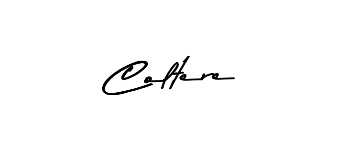 Make a beautiful signature design for name Coltere. With this signature (Asem Kandis PERSONAL USE) style, you can create a handwritten signature for free. Coltere signature style 9 images and pictures png