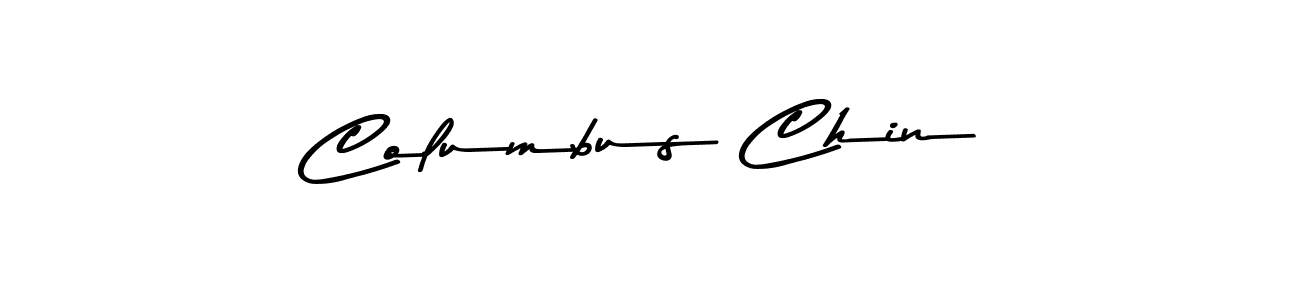 Create a beautiful signature design for name Columbus Chin. With this signature (Asem Kandis PERSONAL USE) fonts, you can make a handwritten signature for free. Columbus Chin signature style 9 images and pictures png