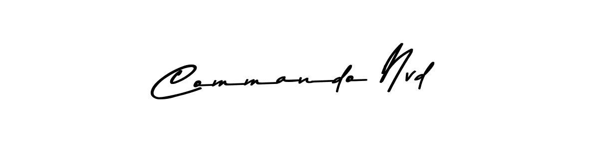 Design your own signature with our free online signature maker. With this signature software, you can create a handwritten (Asem Kandis PERSONAL USE) signature for name Commando Nvd. Commando Nvd signature style 9 images and pictures png