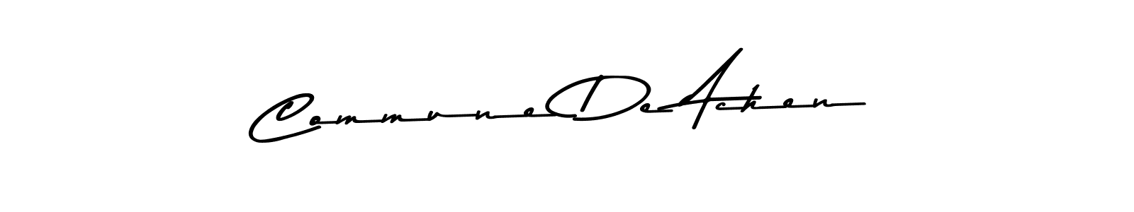 if you are searching for the best signature style for your name Commune De Achen. so please give up your signature search. here we have designed multiple signature styles  using Asem Kandis PERSONAL USE. Commune De Achen signature style 9 images and pictures png