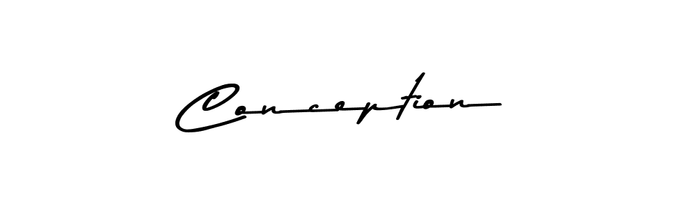 How to make Conception signature? Asem Kandis PERSONAL USE is a professional autograph style. Create handwritten signature for Conception name. Conception signature style 9 images and pictures png