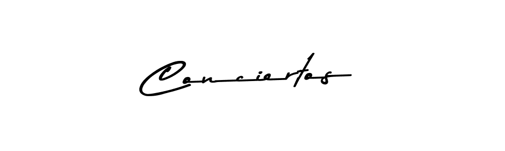 Design your own signature with our free online signature maker. With this signature software, you can create a handwritten (Asem Kandis PERSONAL USE) signature for name Conciertos. Conciertos signature style 9 images and pictures png