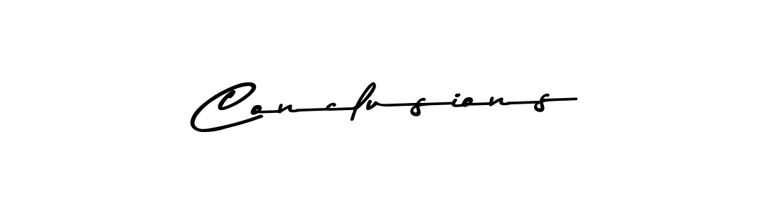 Design your own signature with our free online signature maker. With this signature software, you can create a handwritten (Asem Kandis PERSONAL USE) signature for name Conclusions. Conclusions signature style 9 images and pictures png