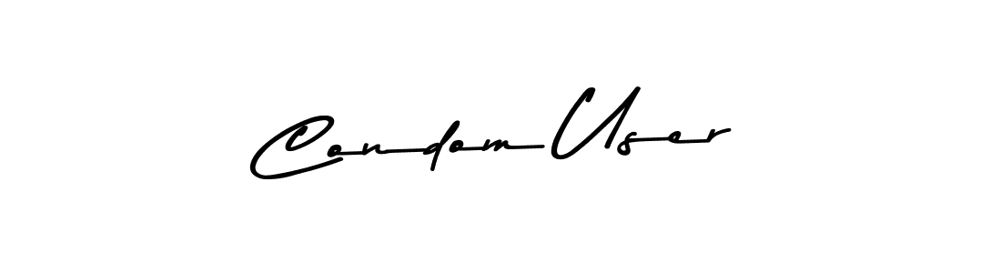 Similarly Asem Kandis PERSONAL USE is the best handwritten signature design. Signature creator online .You can use it as an online autograph creator for name Condom User. Condom User signature style 9 images and pictures png