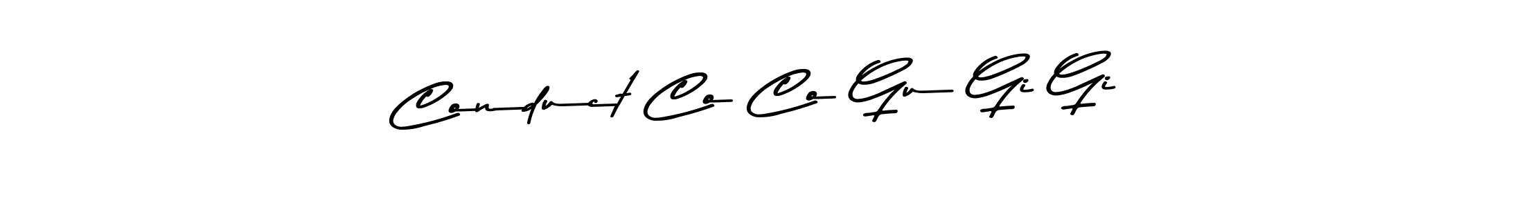 How to make Conduct Co Co Gu Gi Gi signature? Asem Kandis PERSONAL USE is a professional autograph style. Create handwritten signature for Conduct Co Co Gu Gi Gi name. Conduct Co Co Gu Gi Gi signature style 9 images and pictures png