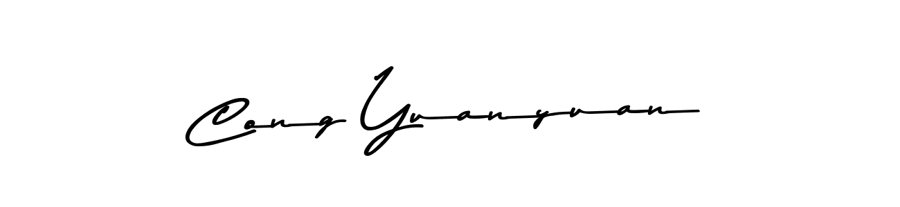 You should practise on your own different ways (Asem Kandis PERSONAL USE) to write your name (Cong Yuanyuan) in signature. don't let someone else do it for you. Cong Yuanyuan signature style 9 images and pictures png