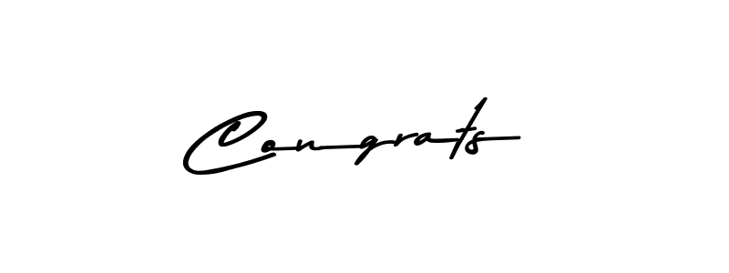 Create a beautiful signature design for name Congrats. With this signature (Asem Kandis PERSONAL USE) fonts, you can make a handwritten signature for free. Congrats signature style 9 images and pictures png