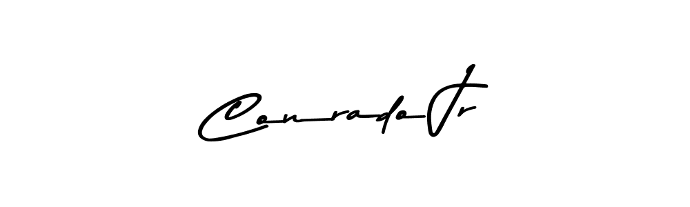 Create a beautiful signature design for name Conrado Jr. With this signature (Asem Kandis PERSONAL USE) fonts, you can make a handwritten signature for free. Conrado Jr signature style 9 images and pictures png
