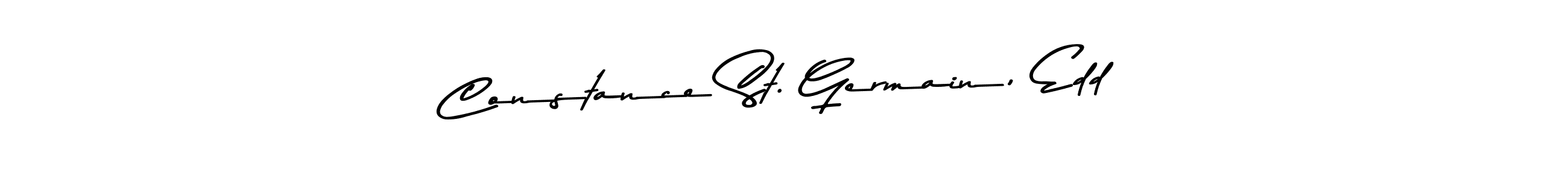 How to make Constance St. Germain, Edd name signature. Use Asem Kandis PERSONAL USE style for creating short signs online. This is the latest handwritten sign. Constance St. Germain, Edd signature style 9 images and pictures png