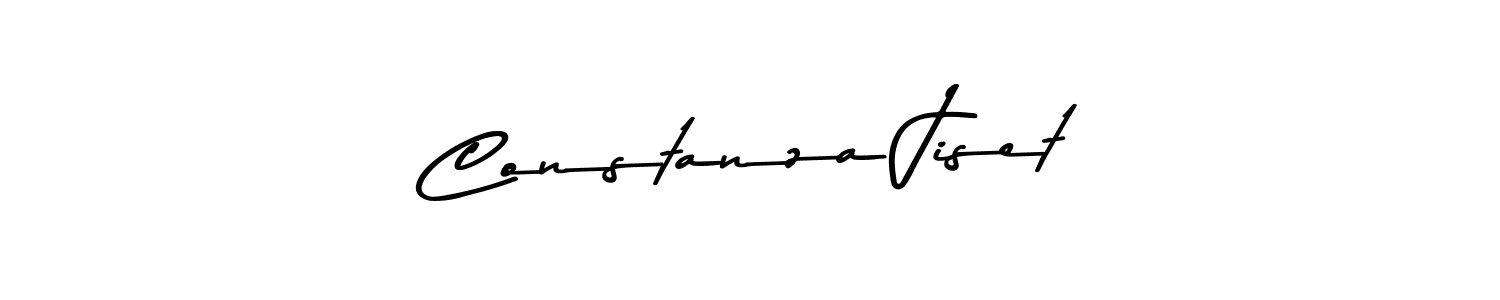 You should practise on your own different ways (Asem Kandis PERSONAL USE) to write your name (Constanza Jiset) in signature. don't let someone else do it for you. Constanza Jiset signature style 9 images and pictures png