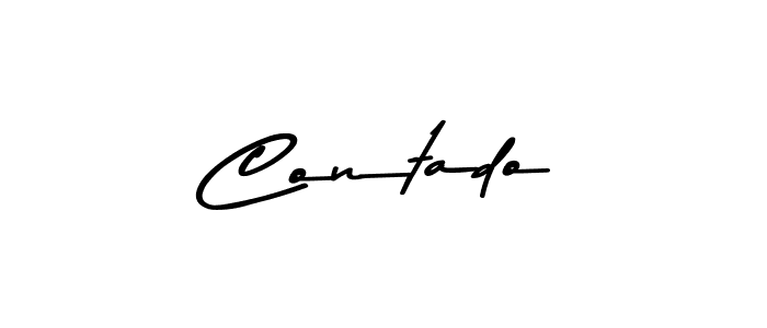 You should practise on your own different ways (Asem Kandis PERSONAL USE) to write your name (Contado) in signature. don't let someone else do it for you. Contado signature style 9 images and pictures png
