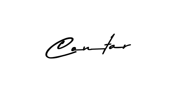 How to make Contar name signature. Use Asem Kandis PERSONAL USE style for creating short signs online. This is the latest handwritten sign. Contar signature style 9 images and pictures png