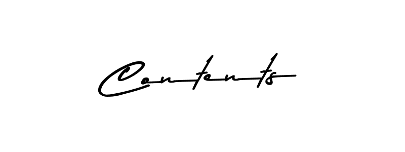 How to Draw Contents signature style? Asem Kandis PERSONAL USE is a latest design signature styles for name Contents. Contents signature style 9 images and pictures png