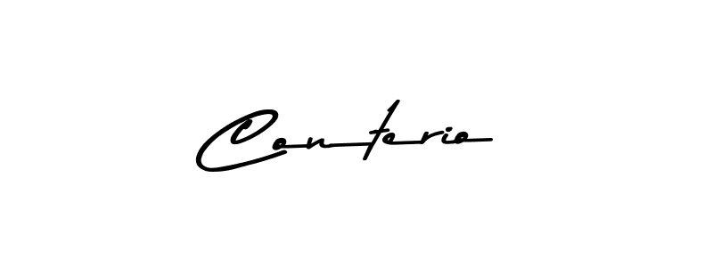 Use a signature maker to create a handwritten signature online. With this signature software, you can design (Asem Kandis PERSONAL USE) your own signature for name Conterio. Conterio signature style 9 images and pictures png