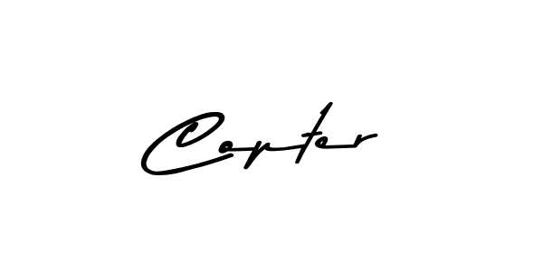 How to make Copter signature? Asem Kandis PERSONAL USE is a professional autograph style. Create handwritten signature for Copter name. Copter signature style 9 images and pictures png