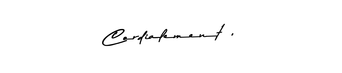 Here are the top 10 professional signature styles for the name Cordialement ,. These are the best autograph styles you can use for your name. Cordialement , signature style 9 images and pictures png