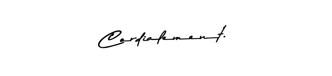 Also we have Cordialement. name is the best signature style. Create professional handwritten signature collection using Asem Kandis PERSONAL USE autograph style. Cordialement. signature style 9 images and pictures png