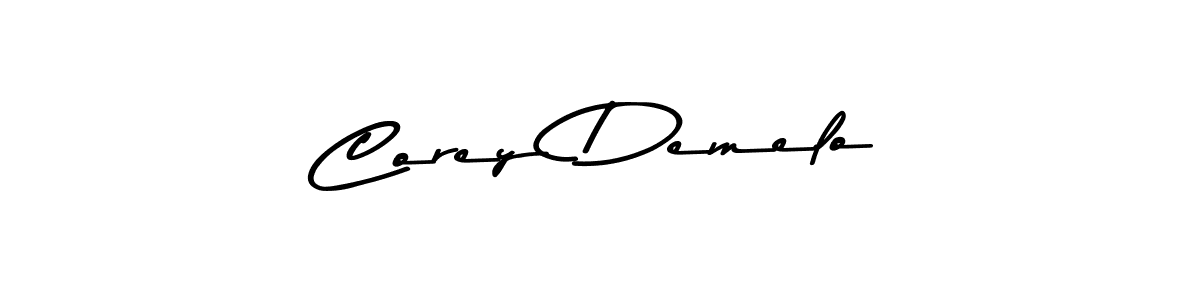 Also You can easily find your signature by using the search form. We will create Corey Demelo name handwritten signature images for you free of cost using Asem Kandis PERSONAL USE sign style. Corey Demelo signature style 9 images and pictures png
