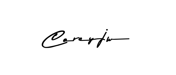 Make a beautiful signature design for name Coreyjw. With this signature (Asem Kandis PERSONAL USE) style, you can create a handwritten signature for free. Coreyjw signature style 9 images and pictures png