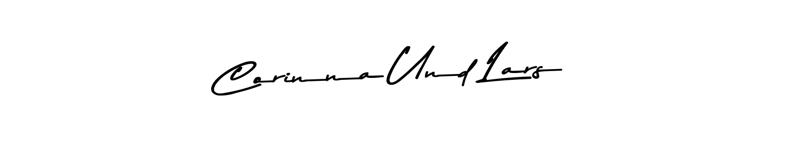 Create a beautiful signature design for name Corinna Und Lars. With this signature (Asem Kandis PERSONAL USE) fonts, you can make a handwritten signature for free. Corinna Und Lars signature style 9 images and pictures png