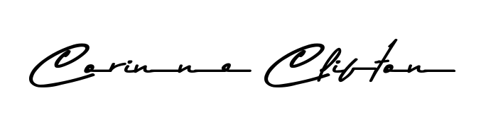Get inspired by this graceful Asem Kandis PERSONAL USE signature style for name Corinne Clifton. Smooth loops and balanced proportions for everyday use. Corinne Clifton signature style 9 images and pictures png