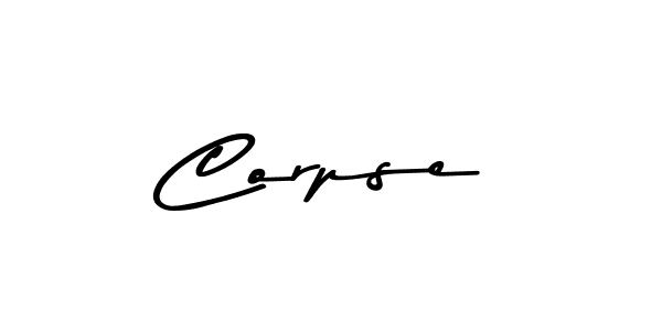 Corpse stylish signature style. Best Handwritten Sign (Asem Kandis PERSONAL USE) for my name. Handwritten Signature Collection Ideas for my name Corpse. Corpse signature style 9 images and pictures png