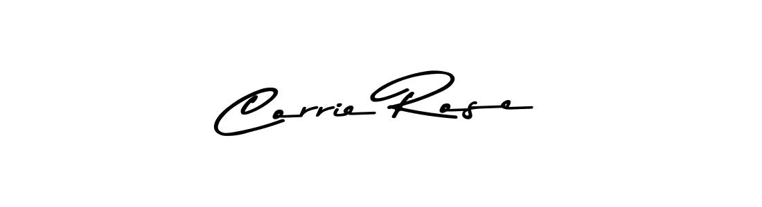 The best way (Asem Kandis PERSONAL USE) to make a short signature is to pick only two or three words in your name. The name Corrie Rose include a total of six letters. For converting this name. Corrie Rose signature style 9 images and pictures png