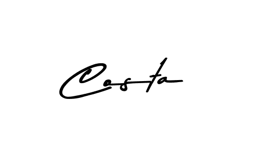 You should practise on your own different ways (Asem Kandis PERSONAL USE) to write your name (Costa) in signature. don't let someone else do it for you. Costa signature style 9 images and pictures png