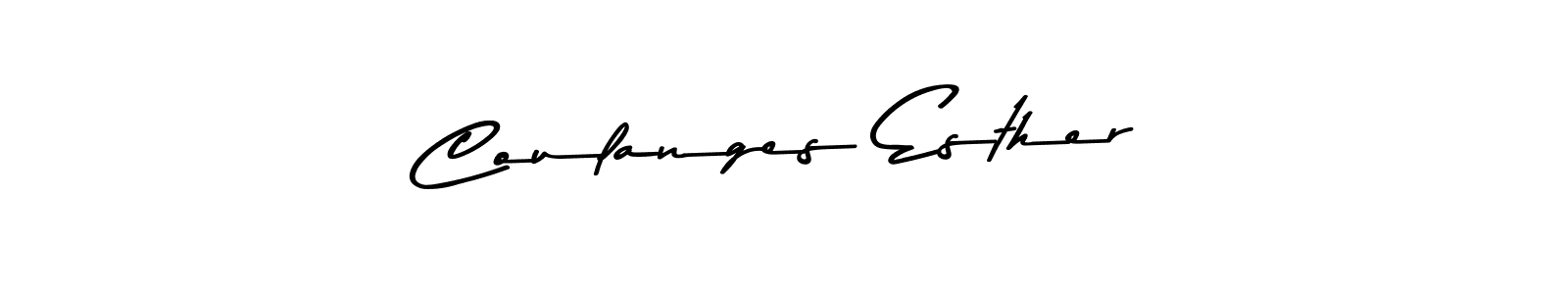 This is the best signature style for the Coulanges Esther name. Also you like these signature font (Asem Kandis PERSONAL USE). Mix name signature. Coulanges Esther signature style 9 images and pictures png