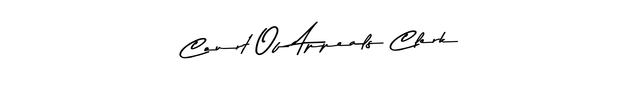 The best way (Asem Kandis PERSONAL USE) to make a short signature is to pick only two or three words in your name. The name Court Of Appeals Clerk include a total of six letters. For converting this name. Court Of Appeals Clerk signature style 9 images and pictures png