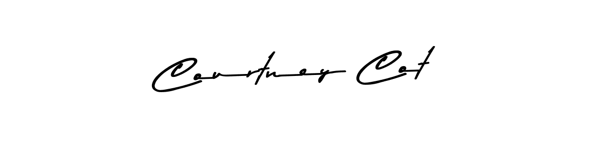 Courtney Cot stylish signature style. Best Handwritten Sign (Asem Kandis PERSONAL USE) for my name. Handwritten Signature Collection Ideas for my name Courtney Cot. Courtney Cot signature style 9 images and pictures png