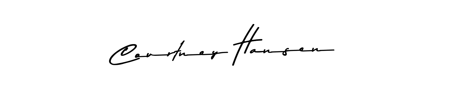 Make a beautiful signature design for name Courtney Hansen. With this signature (Asem Kandis PERSONAL USE) style, you can create a handwritten signature for free. Courtney Hansen signature style 9 images and pictures png