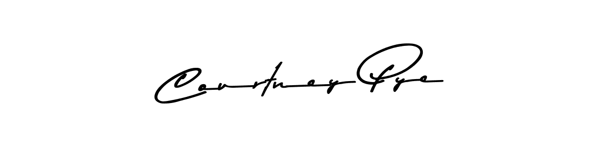 Courtney Pye stylish signature style. Best Handwritten Sign (Asem Kandis PERSONAL USE) for my name. Handwritten Signature Collection Ideas for my name Courtney Pye. Courtney Pye signature style 9 images and pictures png