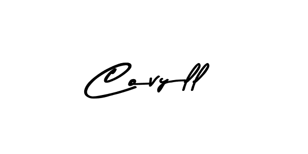 Covyll stylish signature style. Best Handwritten Sign (Asem Kandis PERSONAL USE) for my name. Handwritten Signature Collection Ideas for my name Covyll. Covyll signature style 9 images and pictures png