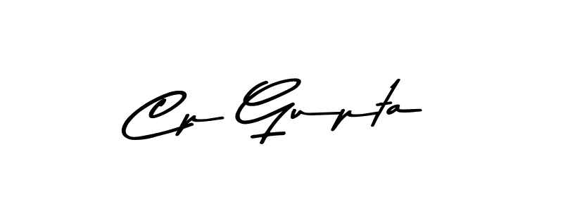 Make a beautiful signature design for name Cp Gupta. With this signature (Asem Kandis PERSONAL USE) style, you can create a handwritten signature for free. Cp Gupta signature style 9 images and pictures png