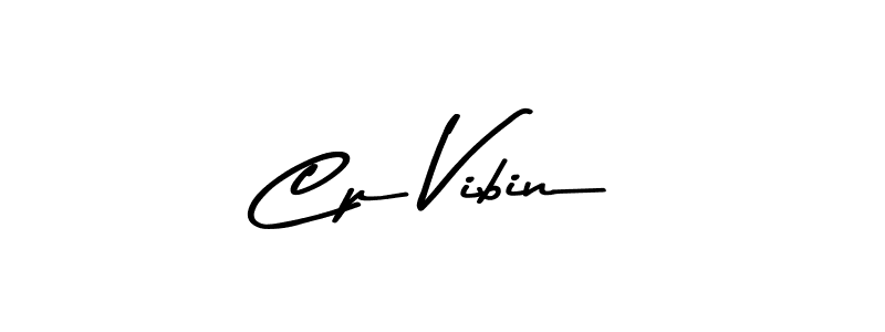 How to make Cp Vibin name signature. Use Asem Kandis PERSONAL USE style for creating short signs online. This is the latest handwritten sign. Cp Vibin signature style 9 images and pictures png