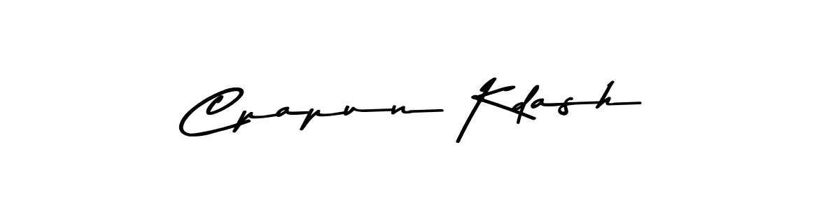 How to make Cpapun Kdash name signature. Use Asem Kandis PERSONAL USE style for creating short signs online. This is the latest handwritten sign. Cpapun Kdash signature style 9 images and pictures png