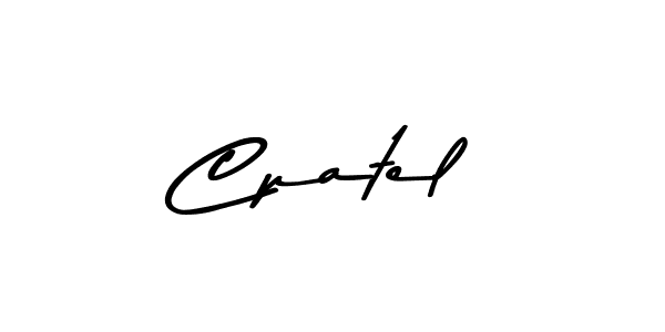 Make a beautiful signature design for name Cpatel. With this signature (Asem Kandis PERSONAL USE) style, you can create a handwritten signature for free. Cpatel signature style 9 images and pictures png