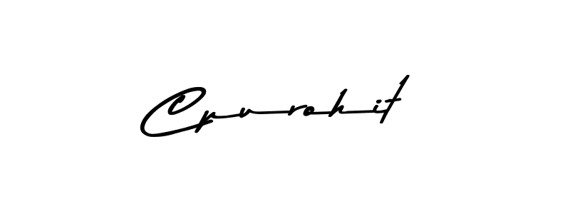 Design your own signature with our free online signature maker. With this signature software, you can create a handwritten (Asem Kandis PERSONAL USE) signature for name Cpurohit. Cpurohit signature style 9 images and pictures png