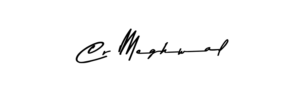 Use a signature maker to create a handwritten signature online. With this signature software, you can design (Asem Kandis PERSONAL USE) your own signature for name Cr Meghwal. Cr Meghwal signature style 9 images and pictures png