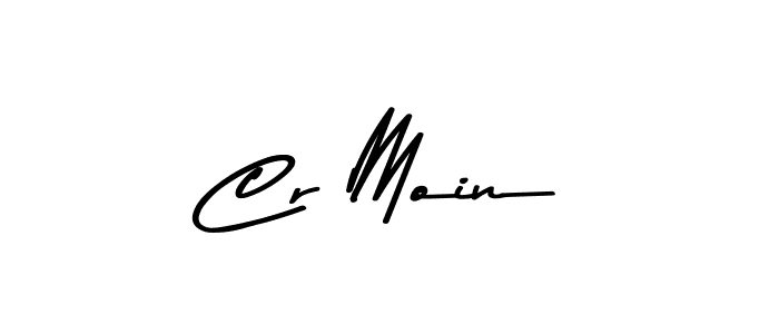 Make a beautiful signature design for name Cr Moin. With this signature (Asem Kandis PERSONAL USE) style, you can create a handwritten signature for free. Cr Moin signature style 9 images and pictures png