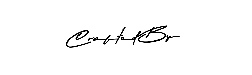 Design your own signature with our free online signature maker. With this signature software, you can create a handwritten (Asem Kandis PERSONAL USE) signature for name Crafted By. Crafted By signature style 9 images and pictures png