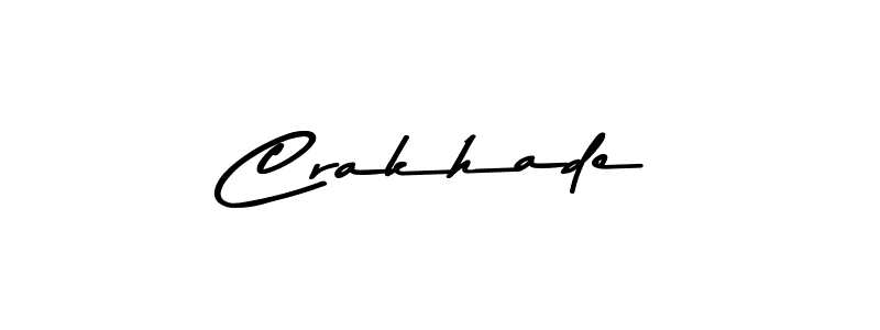 Also You can easily find your signature by using the search form. We will create Crakhade name handwritten signature images for you free of cost using Asem Kandis PERSONAL USE sign style. Crakhade signature style 9 images and pictures png