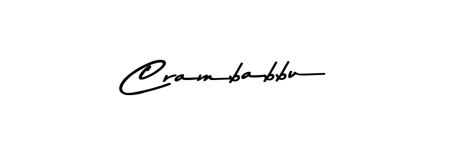 Similarly Asem Kandis PERSONAL USE is the best handwritten signature design. Signature creator online .You can use it as an online autograph creator for name Crambabbu. Crambabbu signature style 9 images and pictures png